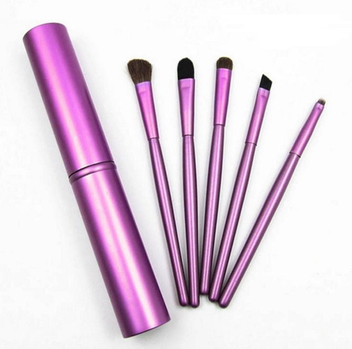 5pcs Travel Portable Mini Eye Makeup Brushes - silverfoxgoods